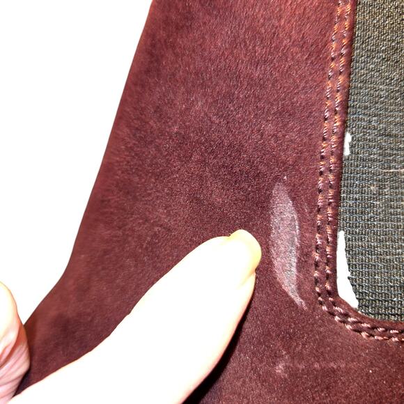 Lane Bryant 12WMaroon Women's Combat Boots Shoes 12 W Wide 3 1/2 Inch Heel - Picture 8 of 10